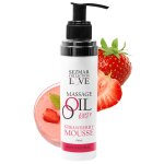 Sezmar huile de massage comestible parfum mousse fraise - 100 ml