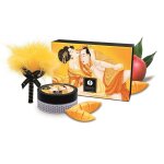 Shunga mini coffret poudre corporelle mangue et plumeau assorti