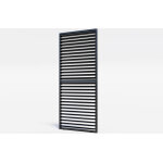 Sunny inch � brise soleil paroi ajour�e � lame orientable en aluminium - anthracite - bso 9720