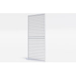 Sunny inch � brise soleil paroi ajour�e � lame orientable en aluminium - blanc - bso 9720