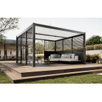 Sunny inch � brise soleil paroi ajour�e � lames orientables en aluminium bso 9720