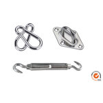 Sunny inch � ensemble fixation inox pour voiles d'ombrage - quadrangulaire