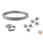 Sunny inch  kit cble en acier pour voiles d'ombrage - 4 m