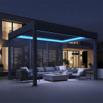 Sunny inch � kit �clairage bandeau led rgb multicolore pour pergola 3x3 m pluton s�rie 57