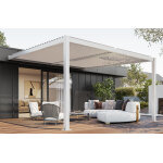 Sunny inch ® pergola bioclimatique adossée à lames orientables en aluminium pluton 5710 Sunny inch ® pergola bioclimatique adossée à lames orientables en aluminium pluton 5710