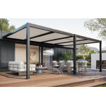 Sunny inch ® pergola bioclimatique adossée à lames orientables en aluminium pluton 5730 Sunny inch ® pergola bioclimatique adossée à lames orientables en aluminium pluton 5730