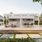 Sunny inch  pergola bioclimatique autoportante  lames orientables en aluminium - armature blanc - 5, ...