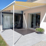 Sunny inch ® poteaux télescopiques pour store banne - blanc laqué Sunny inch ® poteaux télescopiques pour store banne - blanc laqué