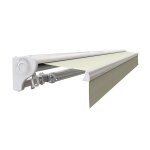 Sunny inch ® store banne demi coffre motorisé et manuel pour terrasse - Écru - 2, 5 x 2 m Sunny inch ® store banne demi coffre motorisé et manuel pour terrasse - Écru - 2, 5 x 2 m