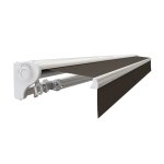 Sunny inch � store banne demi coffre motoris� et manuel pour terrasse - taupe - 2, 5 x 2 m