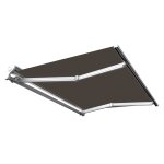 Sunny inch � store banne manuel demi coffre pour terrasse - taupe