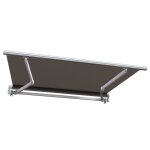 Sunny inch  store banne manuel monobloc pour terrasse - taupe - 4 x 3 m