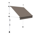 Sunny inch  store  projection autoportant sans perage - 250 x 150 cm - terrasse ou balcon - taupe