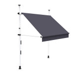 Sunny inch  store  projection autoportant sans perage - terrasse ou balcon - gris anthracite
