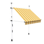 Sunny inch  store  projection autoportant sans perage - terrasse ou balcon - jaune ray