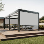 Sunny inch ® store vertical zip motorisé avec coffre intégral haute résistance au vent - anthracite - ... Sunny inch ® store vertical zip motorisé avec coffre intégral haute résistance au vent - anthracite - ...