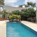 Sunny inch  voile d'ombrage impermable 220g / m - 4 x 5 x 6, 4 m - haute densit - tissu dperlant ...