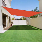 Sunny inch � voile d'ombrage imperm�able 220g / m� - 5 x 4 m - haute densit� - tissu d�perlant - terracotta ...