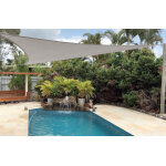 Sunny inch � voile d'ombrage imperm�able 220g / m� - 5 x 5 x 7, 07 m - haute densit� - tissu d�perlant ...