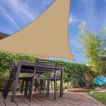 Sunny inch  voile d'ombrage triangulaire 280g / m - 4 x 5 x 6 m - haute densit rsistante au vent ...