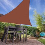 Sunny inch  voile d'ombrage triangulaire 280g / m - 4 x 4 x 4 m - haute densit rsistante au vent ...