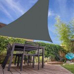 Sunny inch � voile d'ombrage triangulaire 280g / m� - 5 x 4 x 4 m - haute densit� r�sistante au vent ...