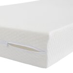 Housse rnove matelas coloris blanc 15 cm - terre de nuit 160x200
