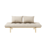 Karup design sofa en pin massif naturel matelas beige 75x200 + coussins 40x60 inclus Karup design sofa en pin massif naturel matelas beige 75x200 + coussins 40x60 inclus
