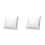 Lot de 2 oreillers co naturels moelleux enveloppe coton bio someo 60x60