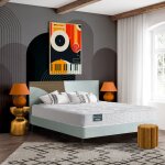 Matelas dunlopillo 100% latex 7 zones 18cm lavande 90x200