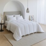 Pack couette 4 saisons 140x200 et oreiller anti - acariens - someo Pack couette 4 saisons 140x200 et oreiller anti - acariens - someo