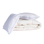 Pack couette confort 260x240 et oreiller 30% duvet de canard anti - allergnes someo
