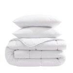 Pack couette mi - saison 350g et oreiller co naturel moelleux enveloppe coton bio someo 200x200