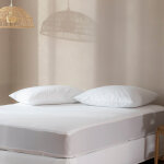 Pack protège matelas et protège oreillers molleton imperméable 100% coton bio - someo 90x200 Pack protège matelas et protège oreillers molleton imperméable 100% coton bio - someo 90x200