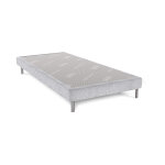 Sommier déco gris perle dunlopillo 15cm pieds inclus 90x190 Sommier déco gris perle dunlopillo 15cm pieds inclus 90x190