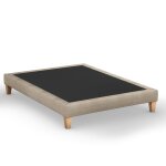 Sommier dco tapissier beige sable - someo 180x200
