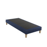 Sommier dco tapissier bleu marine rve - someo 2x80x190