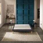 Sommier dco tapissier mediano gris fum - bultex 140x190