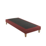 Sommier déco tapissier rouge crépuscule - someo 2x80x200 Sommier déco tapissier rouge crépuscule - someo 2x80x200