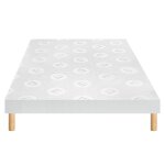 Sommier déco tapissier twist - merinos 120x200 Sommier déco tapissier twist - merinos 120x200