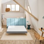 Sommier dco tapissier vigoroso gris clair - bultex 160x200