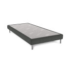 Sommier dunlopillo bellini anthracite 15 cm avec pieds 90x190 Sommier dunlopillo bellini anthracite 15 cm avec pieds 90x190