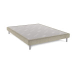 Sommier dunlopillo bellini beige 15 cm avec pieds 140x190