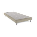 Sommier dunlopillo bellini beige 15 cm avec pieds 90x200