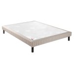 Sommier nature confort ferme 15 cm - epeda jean gris fonc 130x190