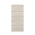 Terre de nuit chiffonnier 5 tiroirs imitation bois clair - cf5029