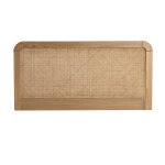 Terre de nuit edition tête de lit smoothcloud 140 cm en cannage et bois naturel Terre de nuit edition tête de lit smoothcloud 140 cm en cannage et bois naturel