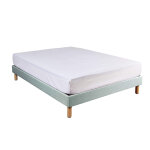 Terre de nuit protège matelas molleton 100% coton bio - bonnet 27 cm 160x210 Terre de nuit protège matelas molleton 100% coton bio - bonnet 27 cm 160x210