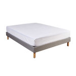 Terre de nuit protge matelas molleton 100% coton - bonnet 27 cm 90x190
