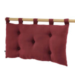 Terre de nuit tte de lit  suspendre double gaze 50x80 cm bordeaux